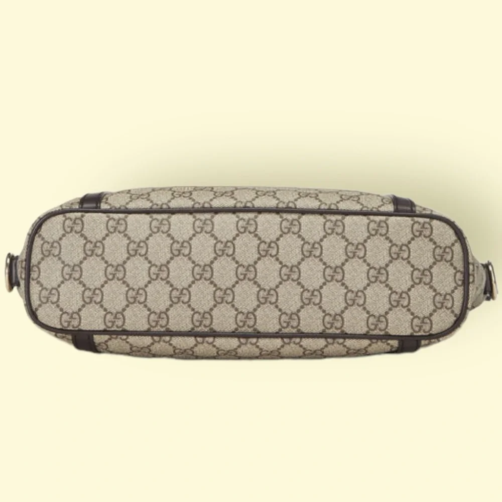 GUCCI ORIGINAL GG SUPREME CANVAS ZIP POCKET LARGE TOTE - Picture 5 of 6